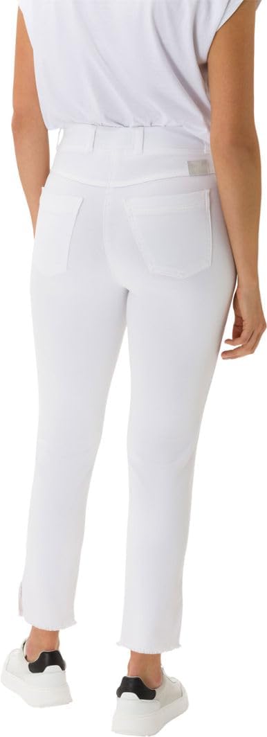 Damen Lavina Fringe Light Denim Jeans 36 K Weiss, 36 K Weiss