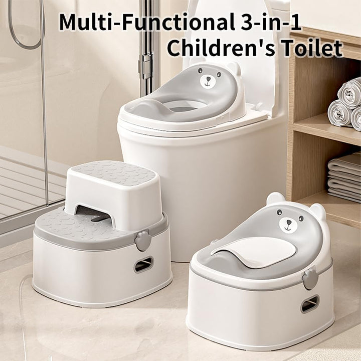 Töpfchentraining-Toilettensitz für Kleinkinder, multifunktionales tragbares Töpfchen mit Spritzschut