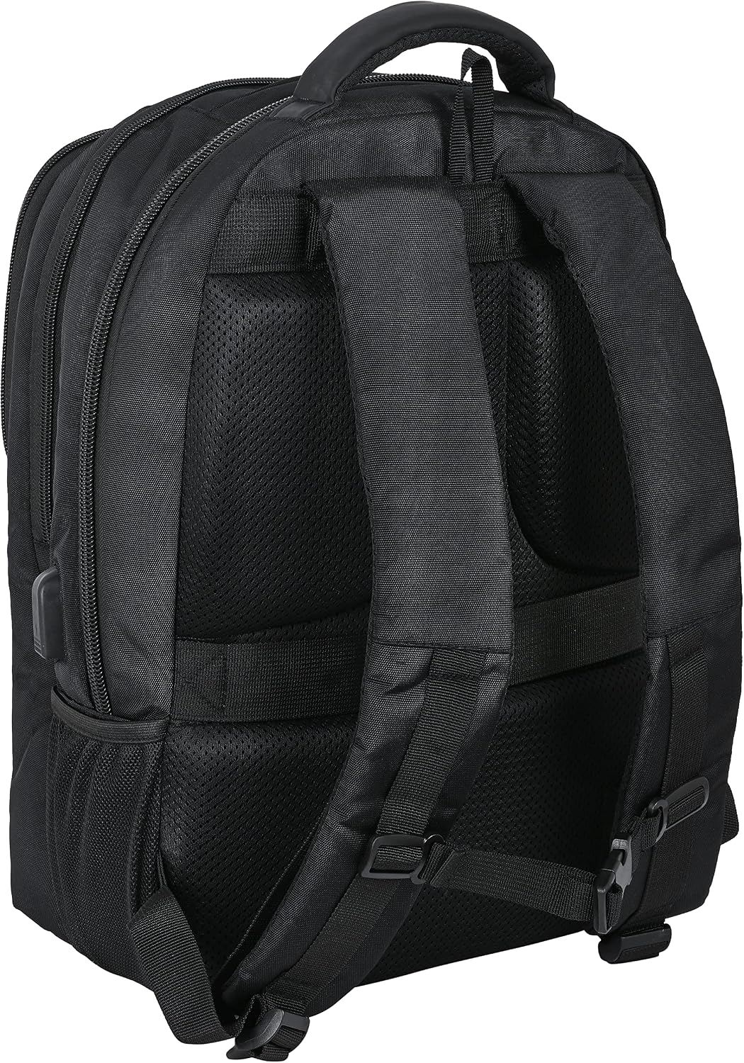 SAFTA Laptop-Rucksack mit Tasche für Tablet und USB-Anschluss, 300 x 160 x 430 mm, Schwarz