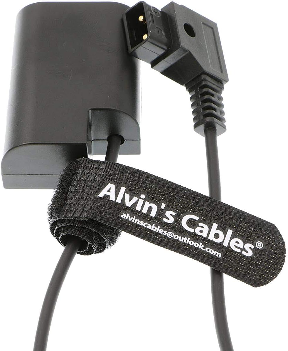 Alvin's Cables Anton Bauer D-Tap auf DMW-DCC12 Gleichstromkoppler Dummy Batterie für Spiral Kabel fü