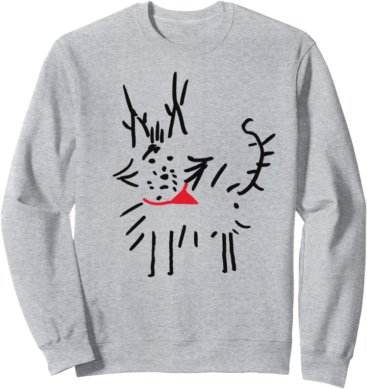 lustiges Terrier Hund Comic Yorkshire Streuner Mischling Sweatshirt