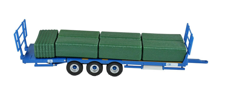 Kane Ballenanhänger, Britains Trecker Modell Spielzeug im blauen Design für den Transport von Heubal