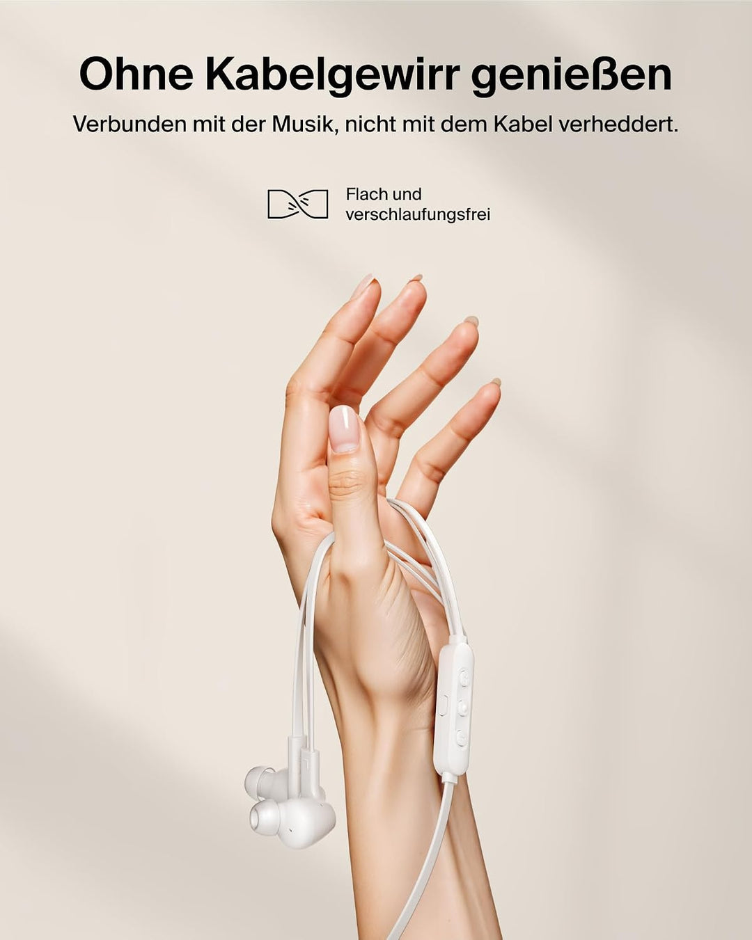 Belkin SoundForm ANC Earphones Wired with USB-C Connector, In-Ear Headphones with Microphone - Earbu