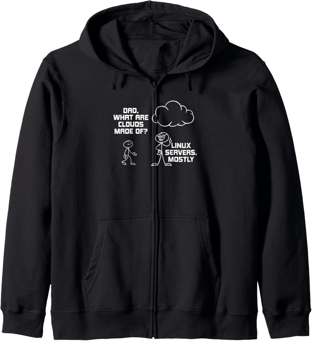 Lustiges Linux-Server-Computer-Nerd-Zitat Kapuzenjacke