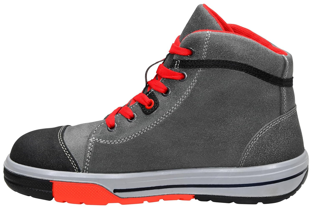 ELTEN Sicherheitsschuhe VINTAGE Pirate Mid ESD S3, Herren, Leder, Stahlkappe, leicht, sportlich, Gra