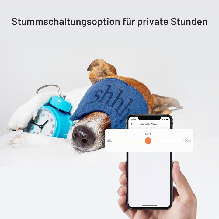EZVIZ WLAN Türklingel für den Innenbereich, Lautstärke einstellbar von 0 bis 72 dB, 20 Klingeltöne,
