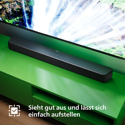 Philips TAB5109 Soundbar 2.0-2 Kanal 120W, DTS Virtual X, Bluetooth 5.4, HDMI ARC, optische Verbindu