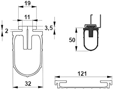 Bodendichtung geeignet für Hörmann Garagentor (Länge 2600 mm), Länge 2600 mm