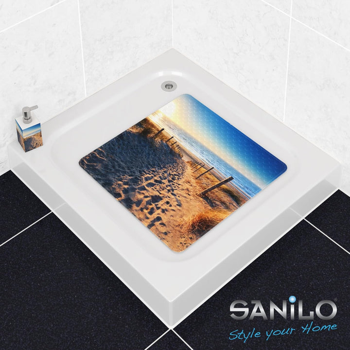 Sanilo Badematte 53 x 53 cm, rutschfeste Duschmatte für Dusche und Badewanne, Antirutschmatte maschi
