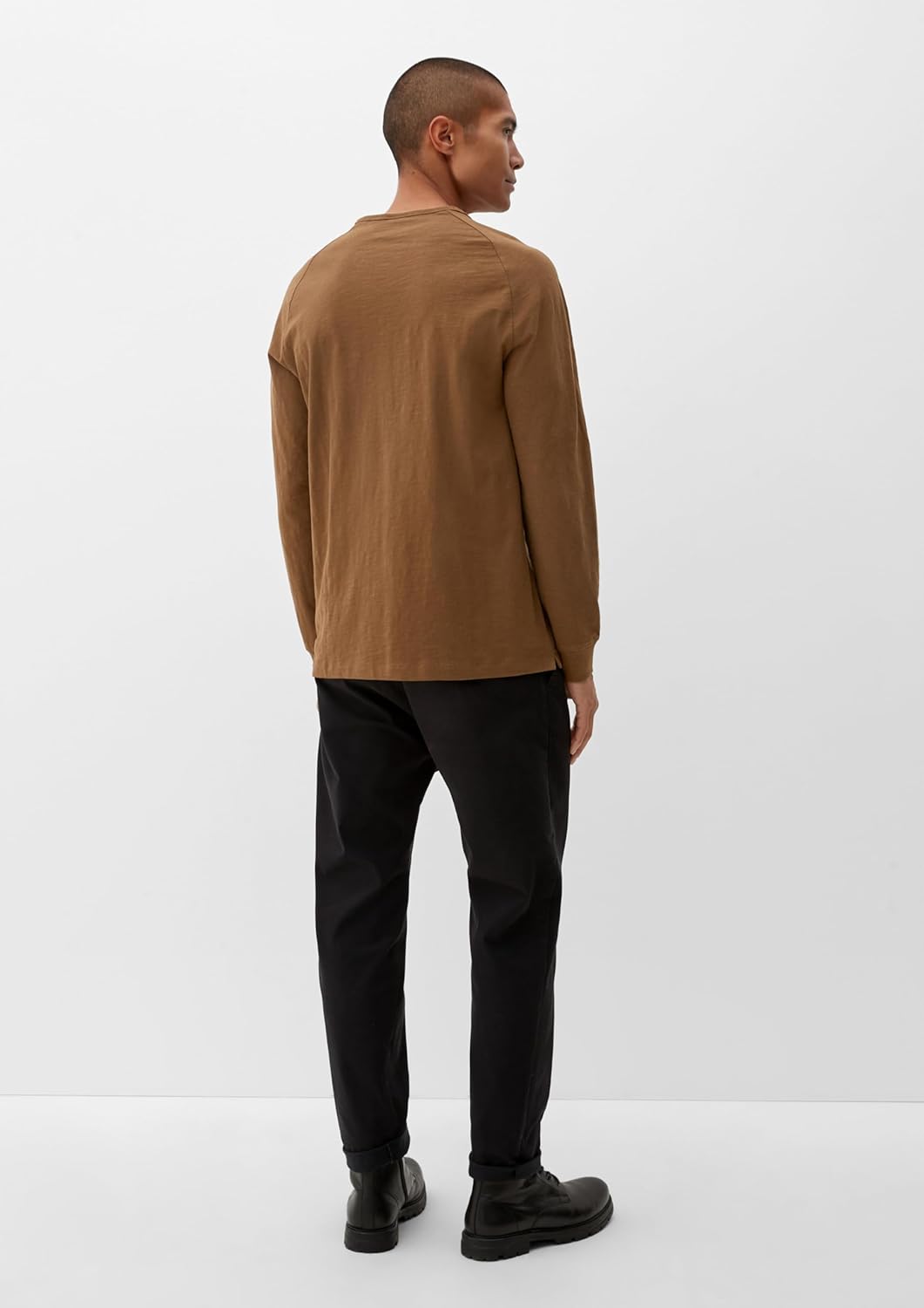 s.Oliver Herren T-Shirt Langarm L 8592_brown, L 8592_brown