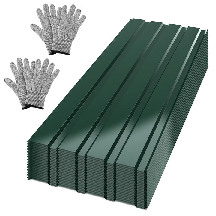 24x Profilblech Trapezblech Dachplatten Stahlblech 115x45cm = 12m² Wellblechplatten für Dach Metall