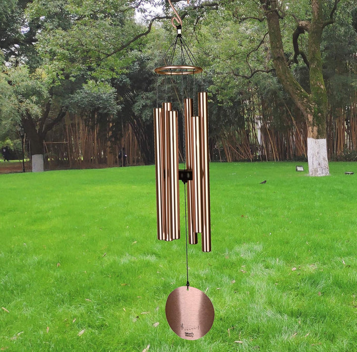 OSVINO Klangspiele Windspiele Aluminium mit Klang Gesamtlänge 90cm gross für drinnen draussen Balkon