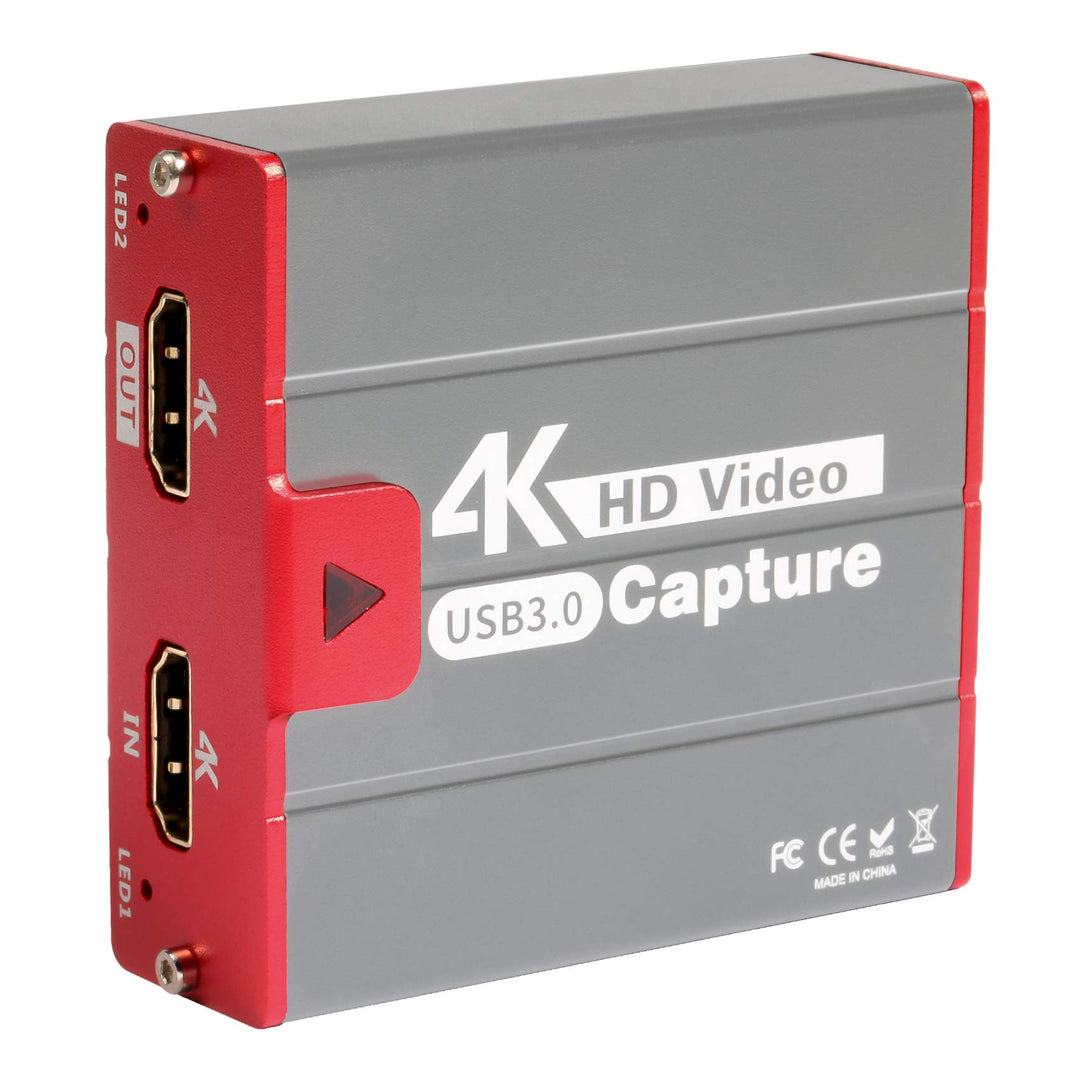 TreasLin Capture Card 4K,USB 1080P 60FPS Video Capture Karte,HDMI Passthrough Arbeiten mit DSLR Xbox