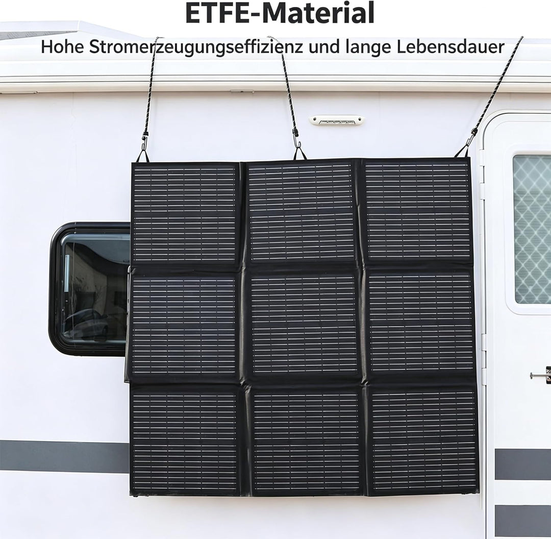 Faltbares Solarpanel 250W Solar-Ladegerät IP67 Wasserdicht und Staubdicht Hohe Ausgangskonversionsef
