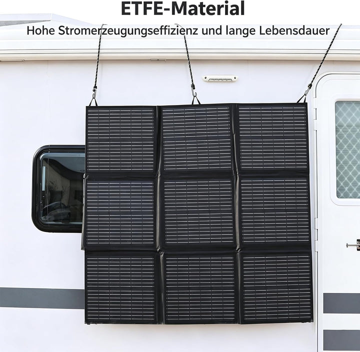 Faltbares Solarpanel 250W Solar-Ladegerät IP67 Wasserdicht und Staubdicht Hohe Ausgangskonversionsef