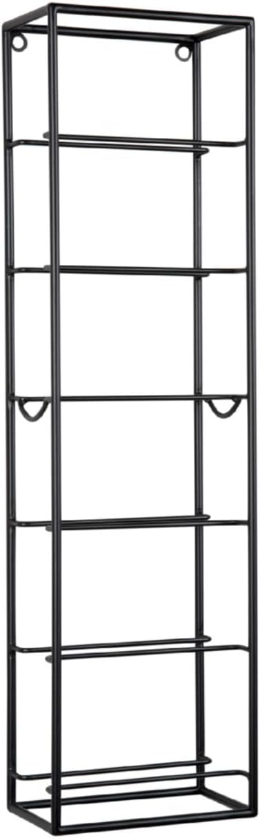 Present Time Weinregal Single - Schwarz - 18x11.5x66cm - Rechteck - Eisen - Weinregal für Flaschen -