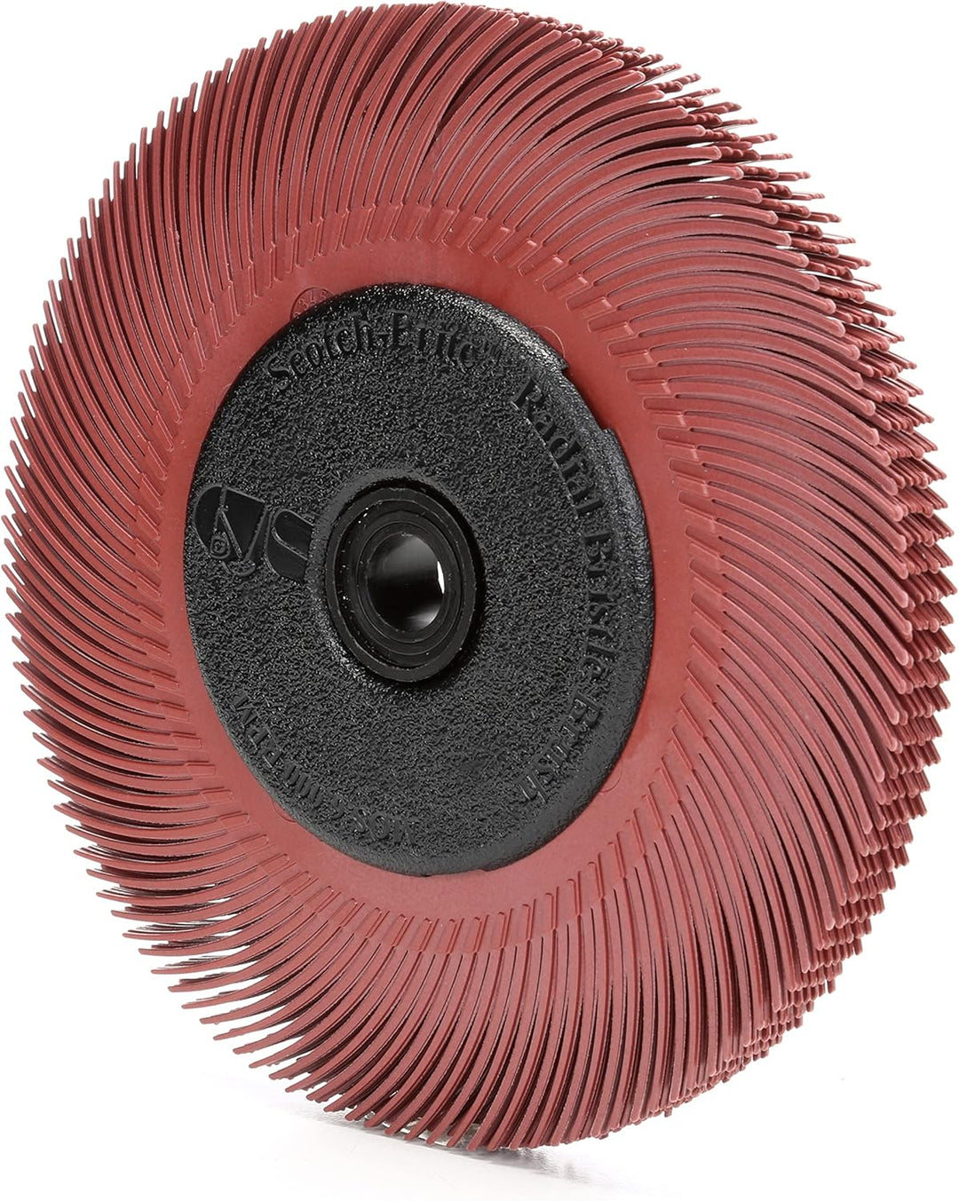 3M 33213 Scotch-Brite Radial Bristle Brush BB-ZB mit Adapter, P220, Typ C, 152,4 mm, 12,7 mm, Rot