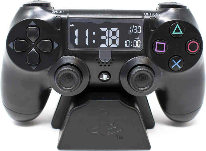 Paladone Digital Wecker LCD | PS4 Dualshock Controller Design | Verwenden Sie die Tasten, um Uhrzeit