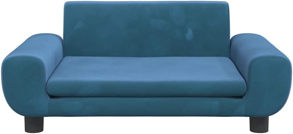 vidaXL Kindersofa Blau 70x45x33 cm Samt 70 x 45 x 33 cm Blau, 70 x 45 x 33 cm Blau