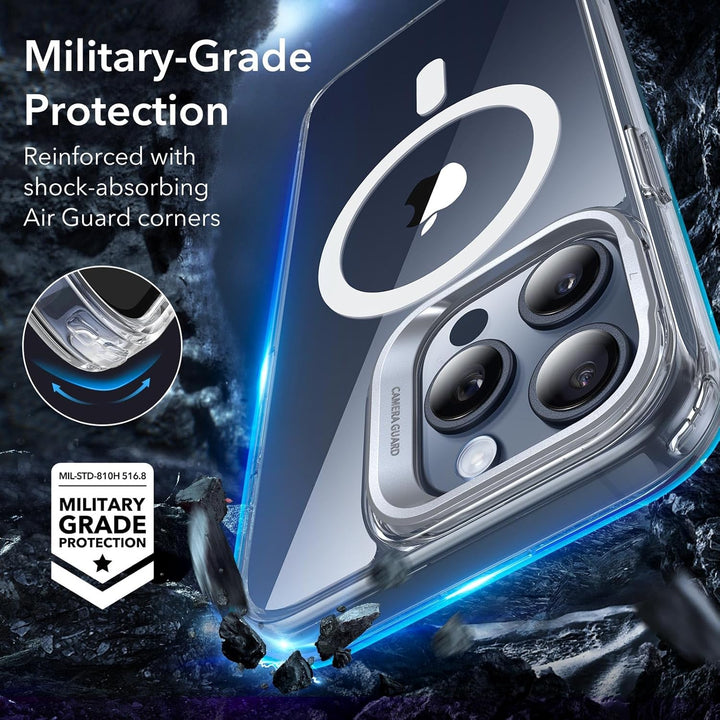 ESR für iPhone 15 Pro Max Hülle, kompatibel mit MagSafe, Militärnorm Schutzhülle, integrierter Verst