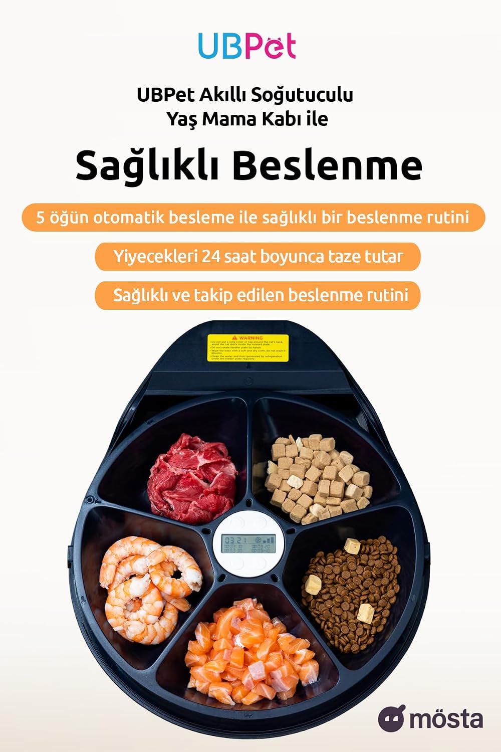 UBPet Smart Dosenbehälter mit Kühlkörper