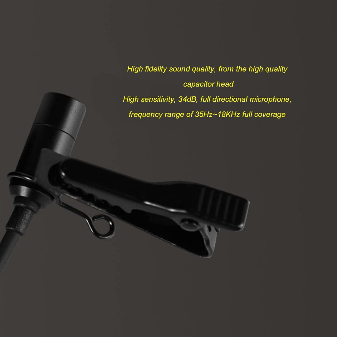 Goshyda Lavalier-Mikrofon, Typ C HiFi Sound Ansteckmikrofon Noise Cancelling Omnidirektionales Mikro