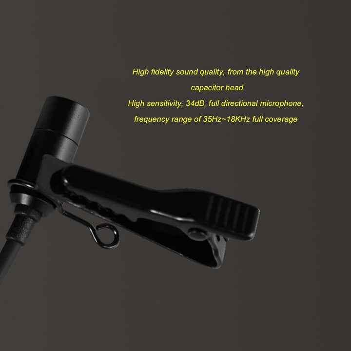 Goshyda Lavalier-Mikrofon, Typ C HiFi Sound Ansteckmikrofon Noise Cancelling Omnidirektionales Mikro