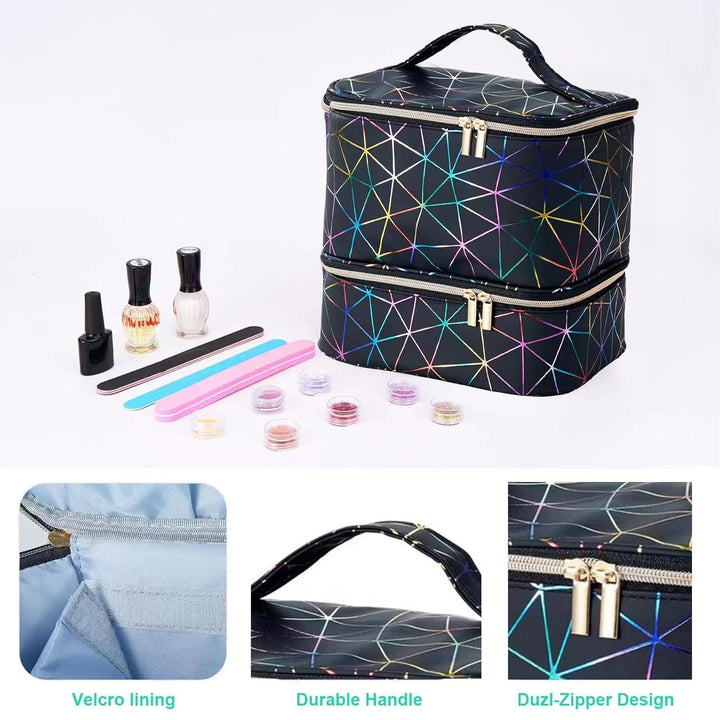 Kosmetiktasche Gross, Make-up-Tasche Make up Koffer Schminktasche Schminkkoffer Leer Kosmetiktasche