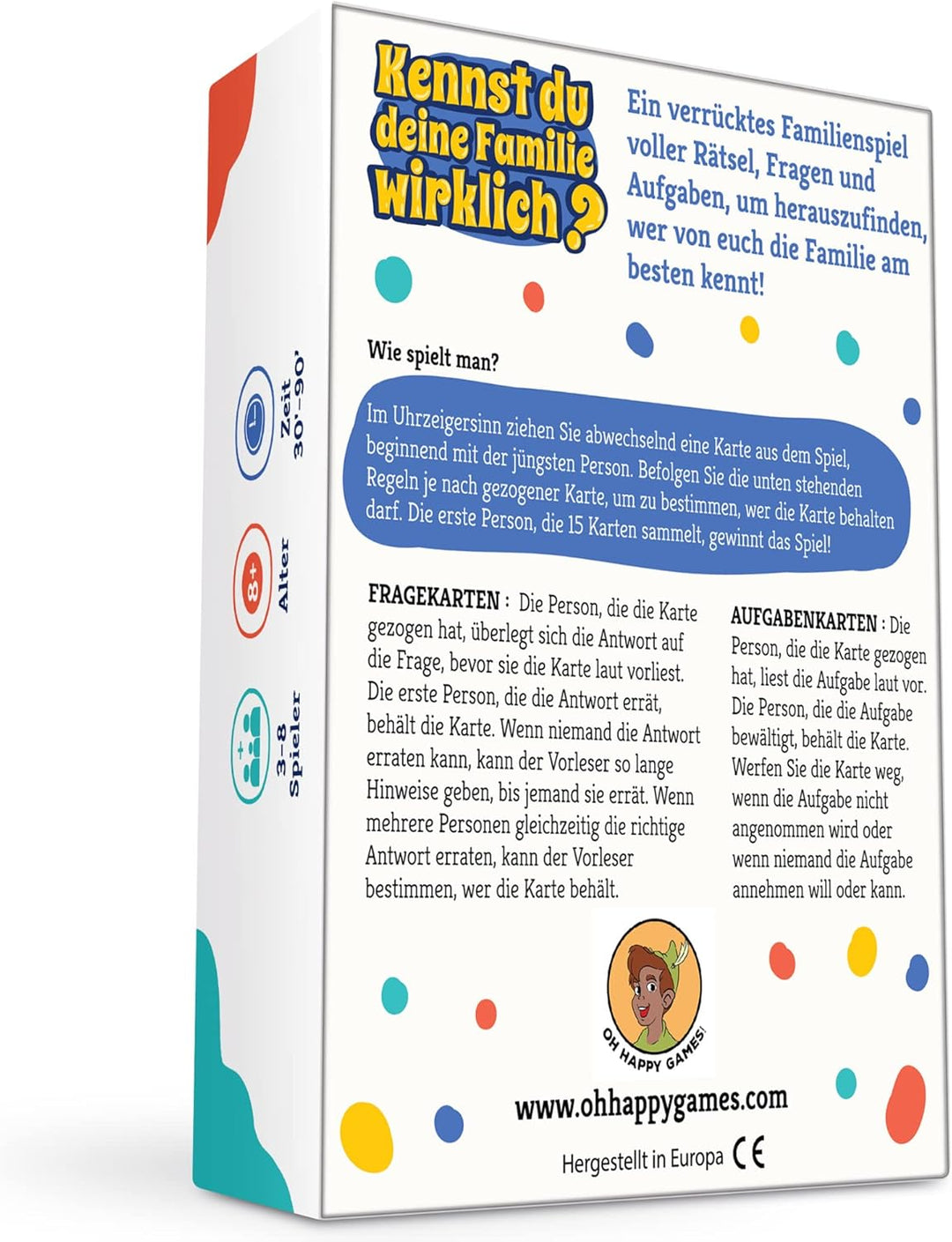 Kennst du Deine Familie wirklich ? Das verrückte Familienspiel voller Quizze und Herausforderungen,