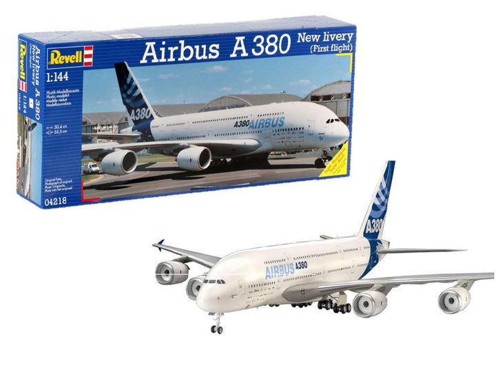 Revell 04218 Modellbausatz Flugzeug 1:144 - Airbus A380 Design New Livery First Flight im Massstab 1
