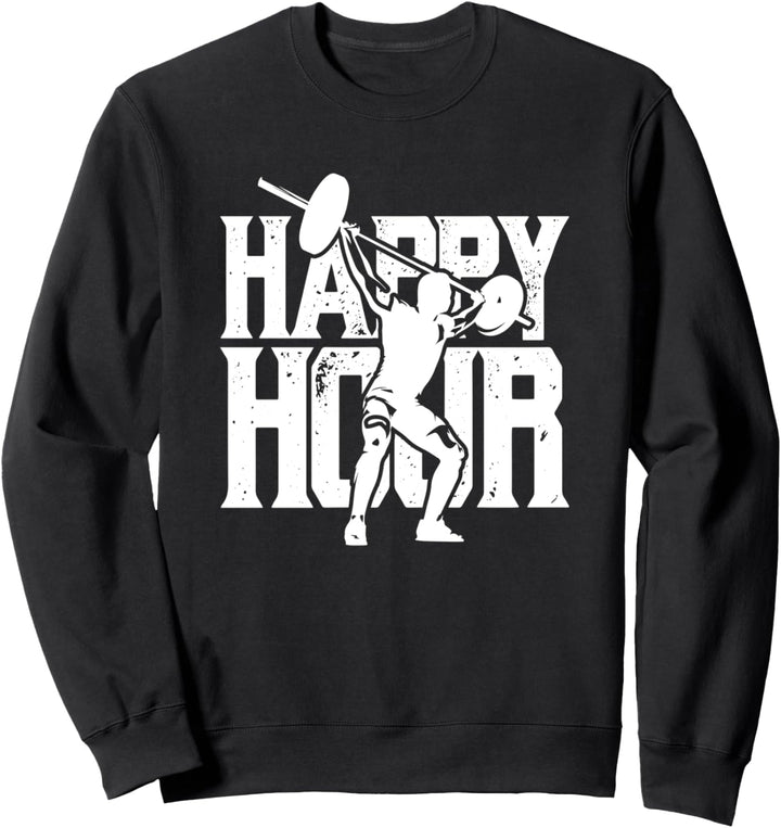 Lustige Lifting Beintag Gym Happy Hour Sweatshirt