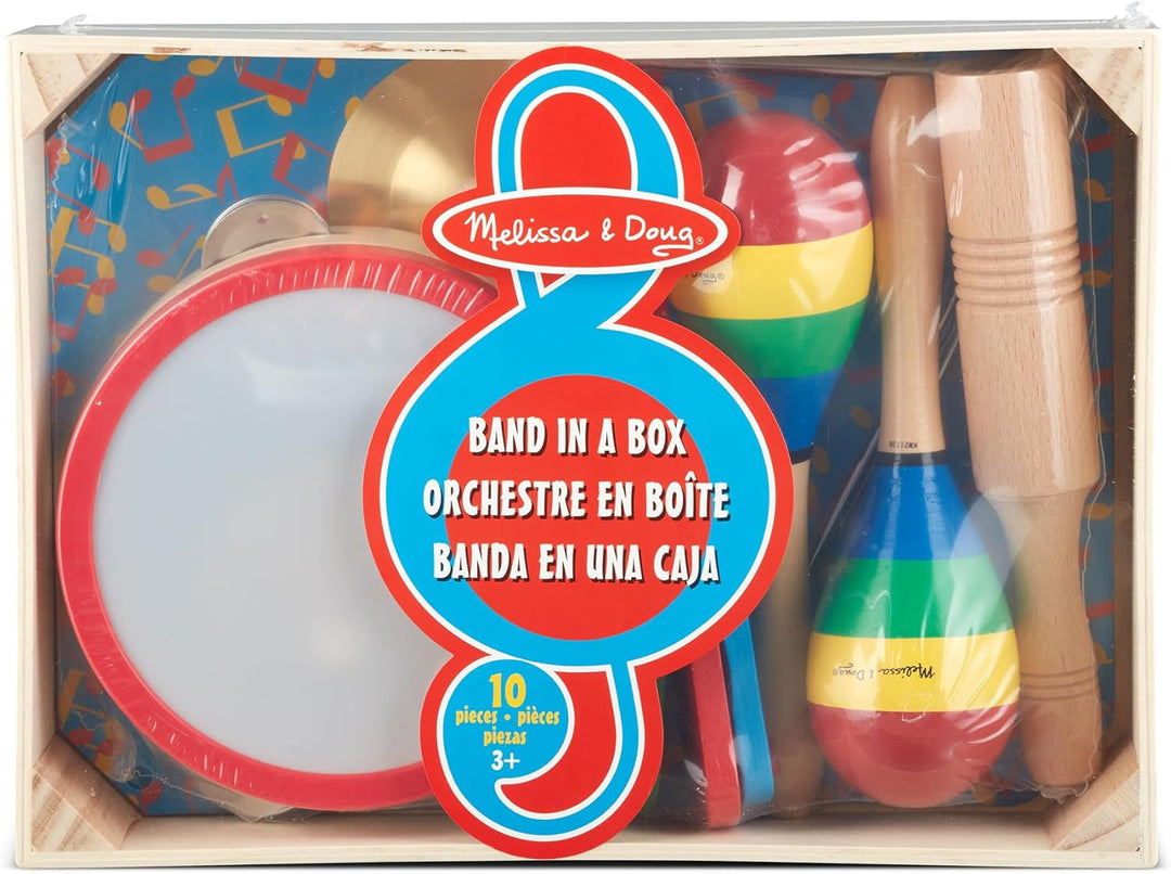 Melissa &amp; Doug Eine Band im Kasten | Musikinstrumente | Musikalisches Spielzeug für Kinder | 3+ | Ge