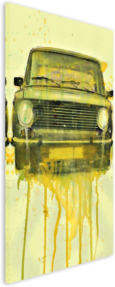 Paul Sinus Art Lada 90x60cm Wandbild Aquarell Kunstbild Malerei Leinwandbild Fotoleinwand
