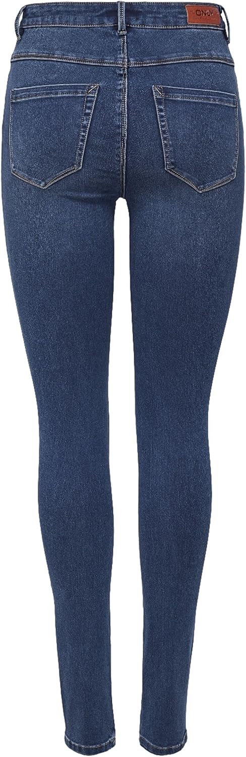 ONLY Female Skinny Jeans ONLROYAL Hohe Taille Skinny Fit Jeans XS / 34L Dark Blue Denim, XS / 34L Da