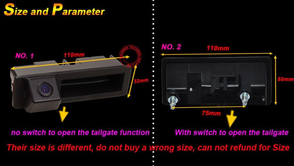 Wasserdicht 170 ° umkehrbare Fahrzeug-spezifische Griffleiste Kamera integriert in Koffergriff Rücka