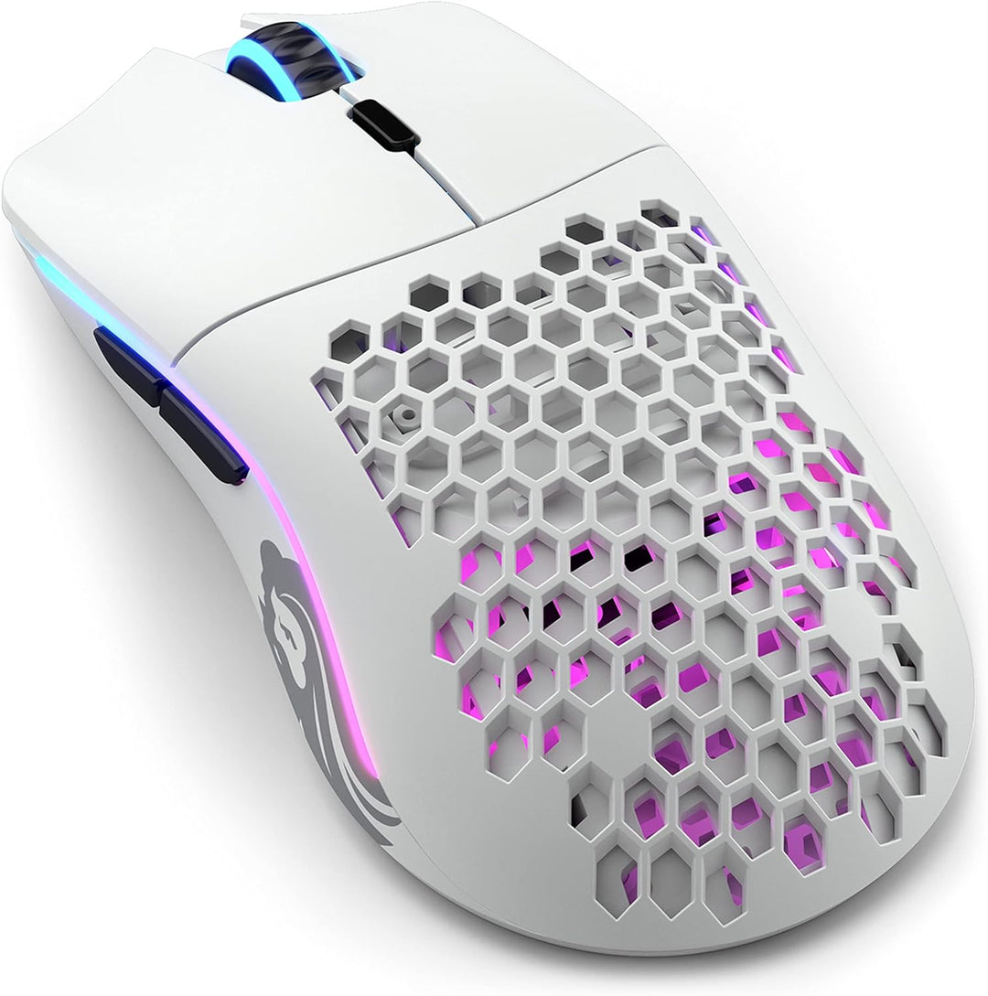 Glorious Gaming Model O Wireless Gaming Mouse – Superleichte 69 g, Wabendesign, RGB-Beleuchtung, bei