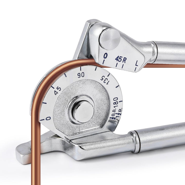 CGOLDENWALL Manuelle Rohrbiegemaschine 1/2'' Aussendurchmesser Hochleistungs-Rohrbieger 0-180 Grad f