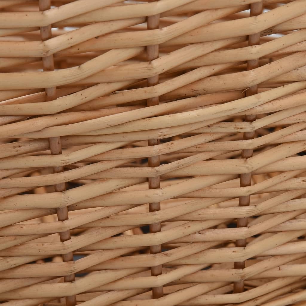Generisch Holzkorb mit Tragegriffen 56x40x28 cm Natur Weide,Heim &amp; Garten,Zubeh?r f¨¹r Kamine &amp; Holz