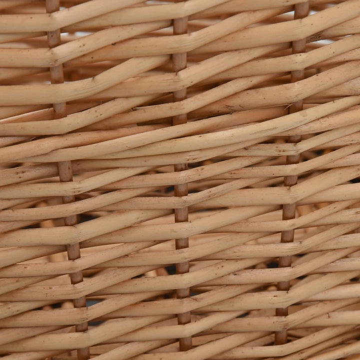 Generisch Holzkorb mit Tragegriffen 56x40x28 cm Natur Weide,Heim &amp; Garten,Zubeh?r f¨¹r Kamine &amp; Holz
