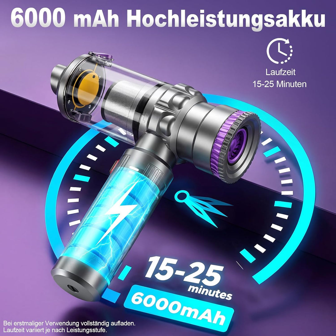 Autostaubsauger, 4-in-1 Mini Handstaubsauger Auto Akku Kabellos, 28000Pa Auto Staubsauger Stark, 3-G