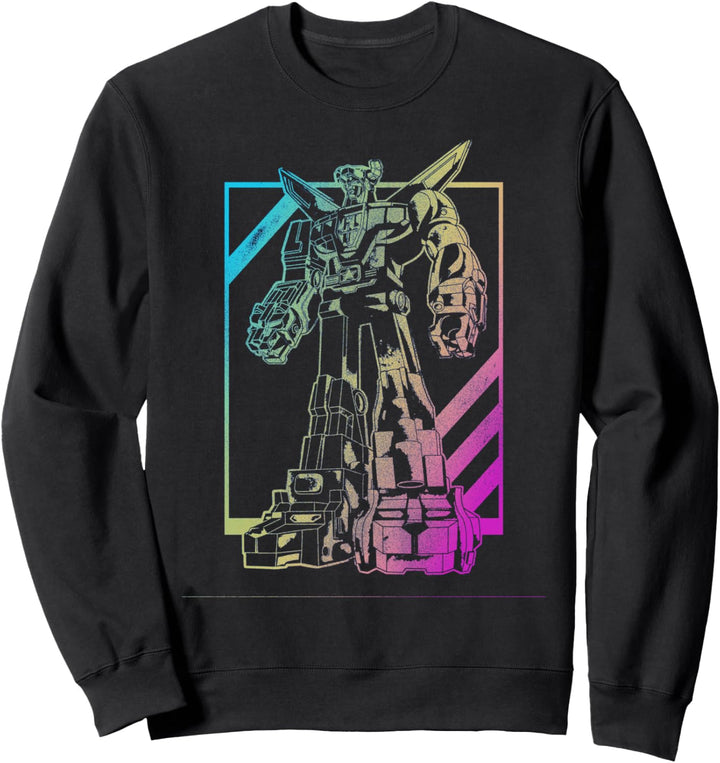 Voltron: Defender of the Universe Neon Outline Portrait Sweatshirt