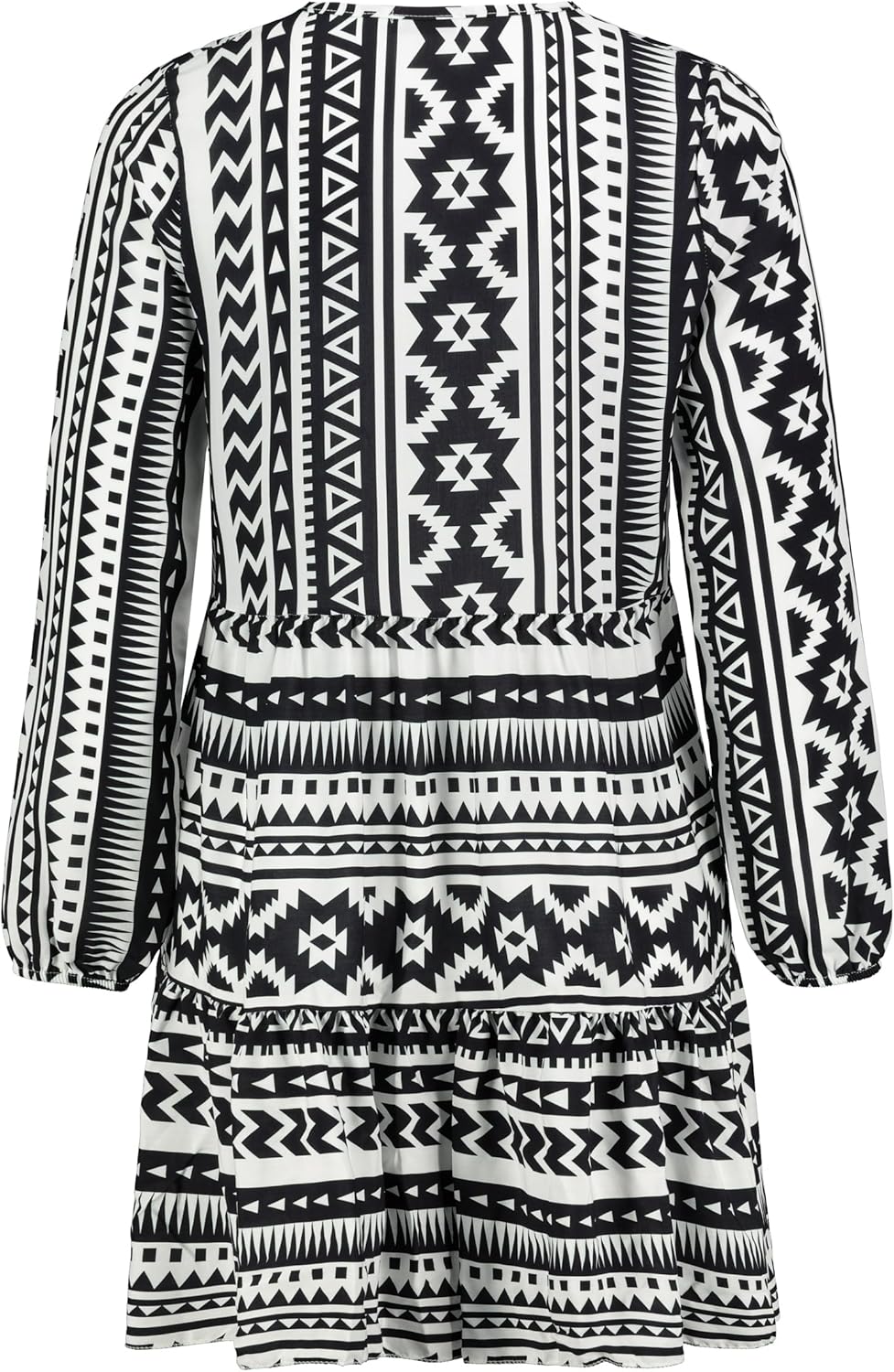 DENIMFY A Linien Kleid Damen DFIda Midikleid Kleider Strandkleid Sommerkleid Sommer Blumenmuster Ele