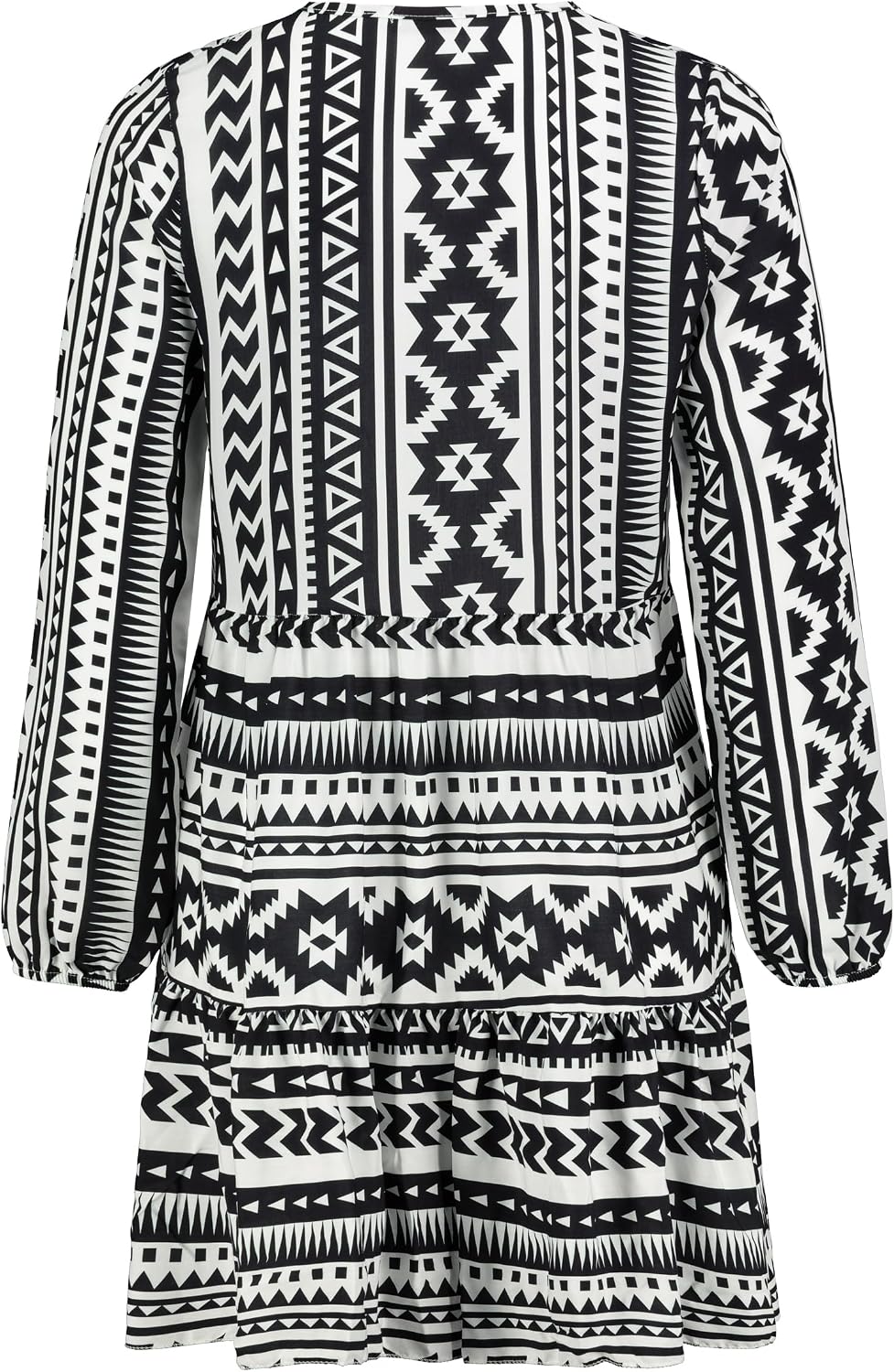 DENIMFY A Linien Kleid Damen DFIda Midikleid Kleider Strandkleid Sommerkleid Sommer Blumenmuster Ele