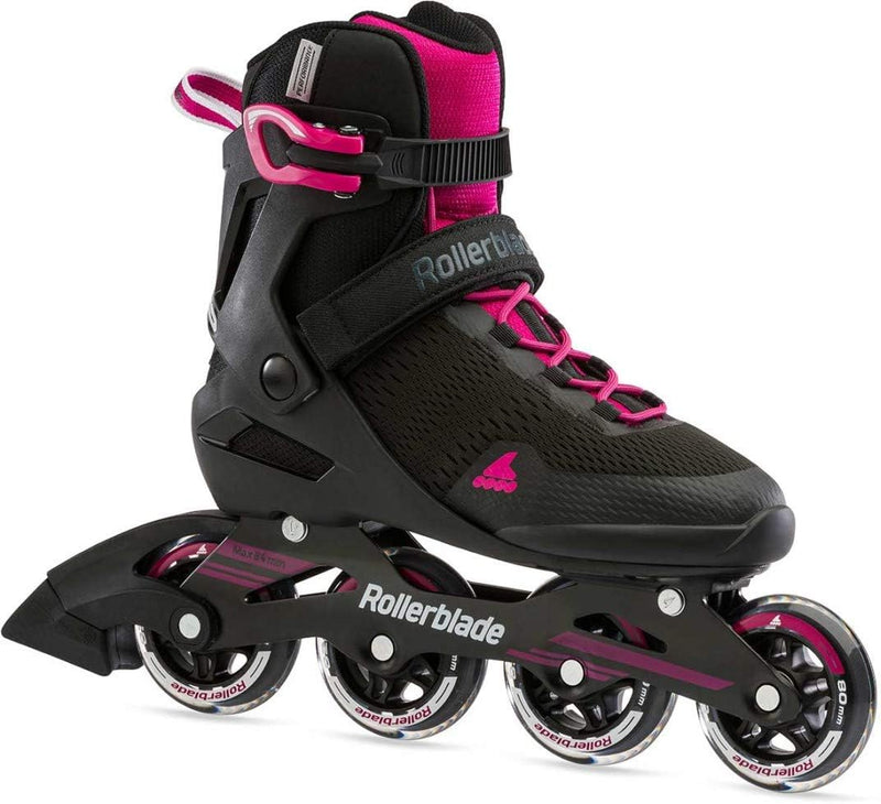 Rollerblade Damen Sirio 80 Inlineskate 235 Black/Raspberry, 235 Black/Raspberry