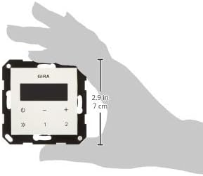 Gira 228403 Unterputz-Radio RDS ohne Lautsprecher ST55, reinweiss-glänzend Single, Single