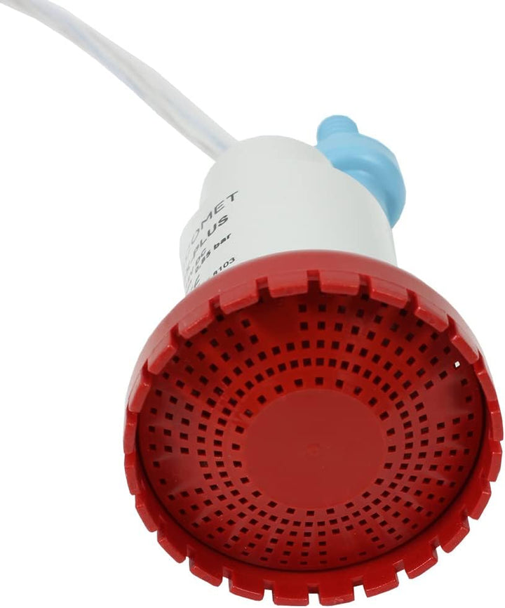 Comet LUX-PLUS Tauchpumpe Wasserpumpe mit Rückschlagventil (verklebt) + Filter 12V 19 Liter für Wohn
