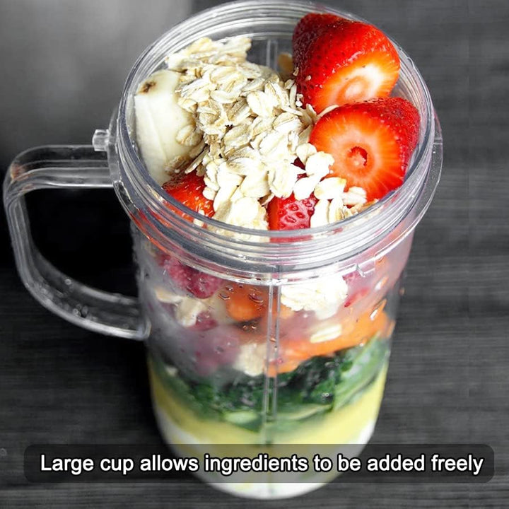 2 Stk 650ml Becher Kompatibel mit Magic Bullet Elektrischer Mixer Blender MB1001 - Juicer Ersatzbech