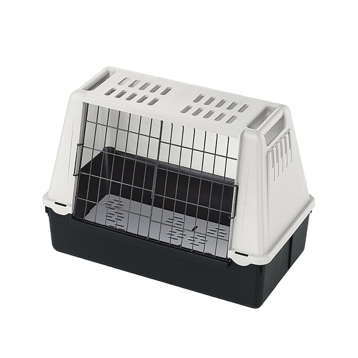 Ferplast Autotransportbox für Hunde ATLAS CAR MINI mit Lüftungsgitter, Drainagematte enthalten 72 X