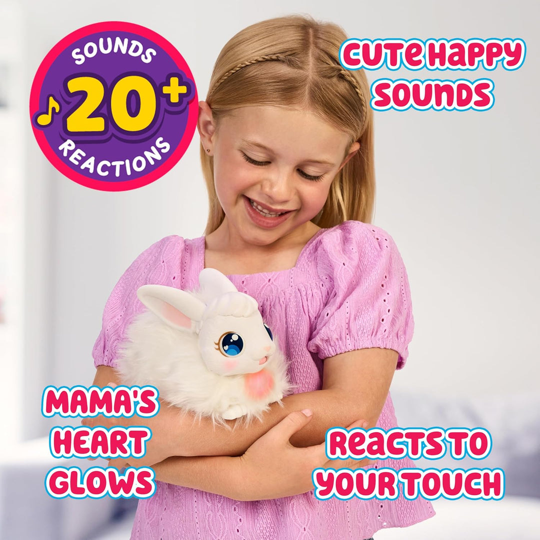 Little Live Pets Mama Surprise Häschen, Mama Häschen zum Füttern & Pflegen – bekommt 3 Babys, Intera