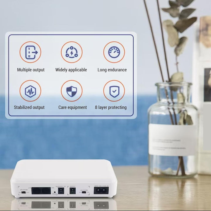 Walfront 8000 -mAh Mini UPS Battery Backup Unterbrechbar Stromversorgung für Routermodem mit 5 V 9V